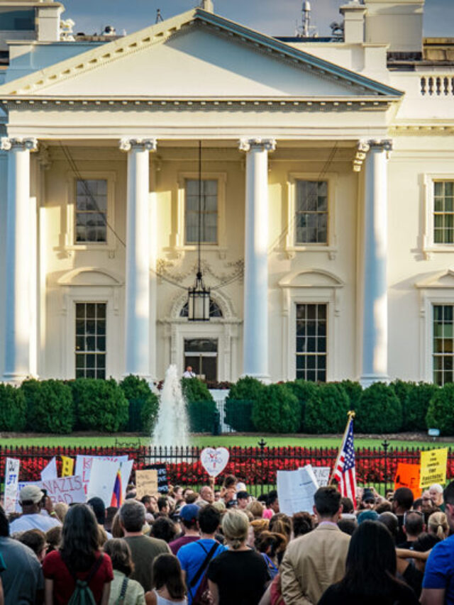 Charlottesville Candlelight Vigil at the White House, Washington, DC USA