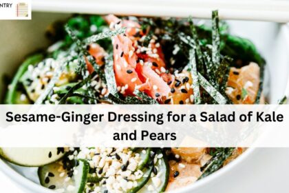 Sesame-Ginger Dressing for a Salad of Kale and Pears