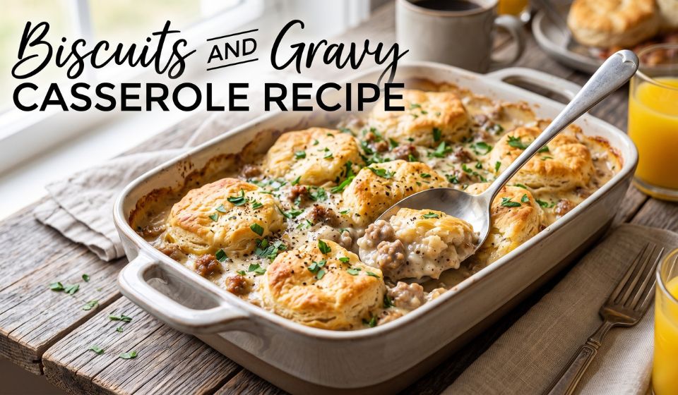 Biscuits and Gravy Casserole Recipe: Easy Breakfast in 30 Minutes