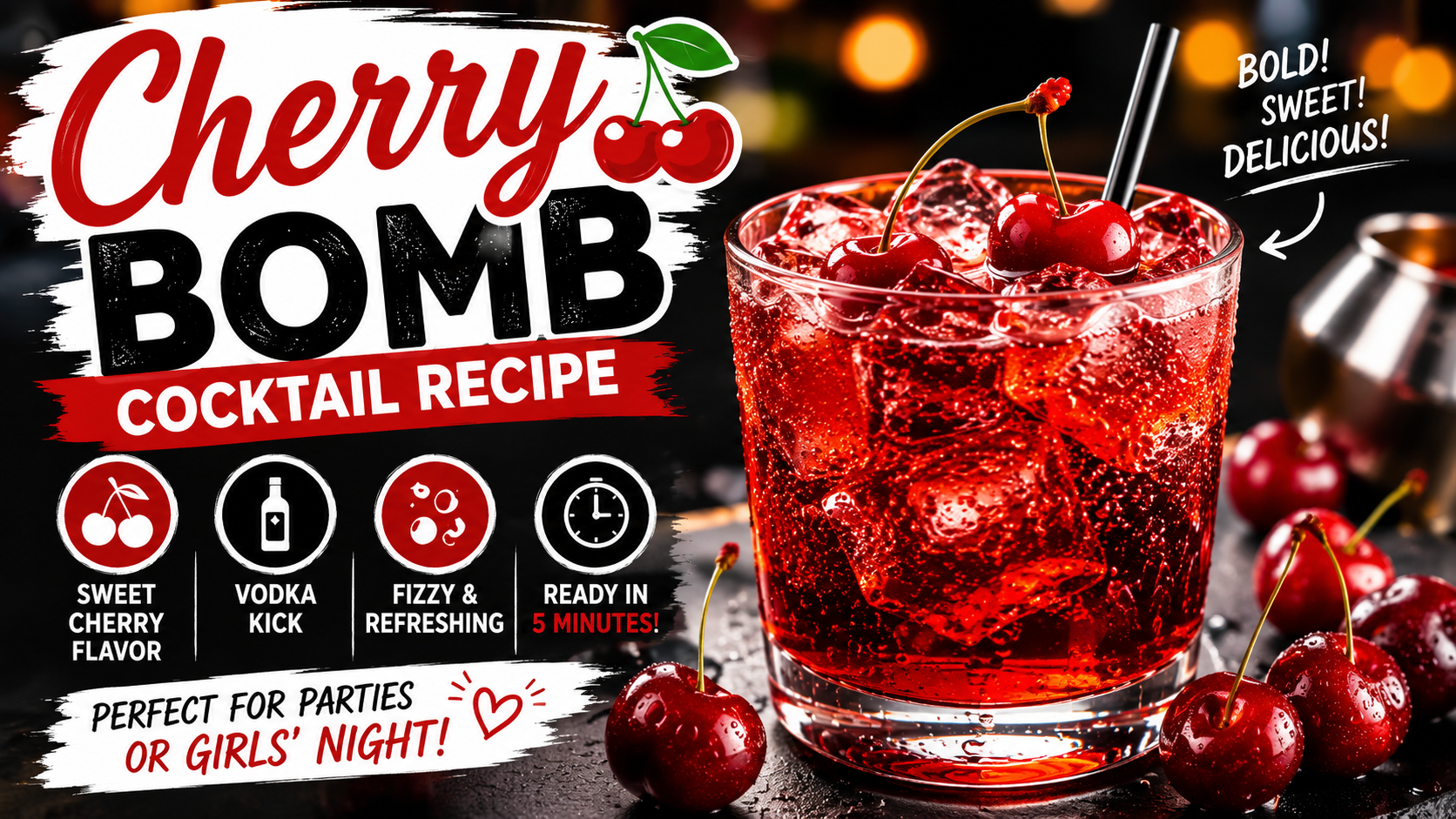 Cherry Bomb Cocktail Recipe