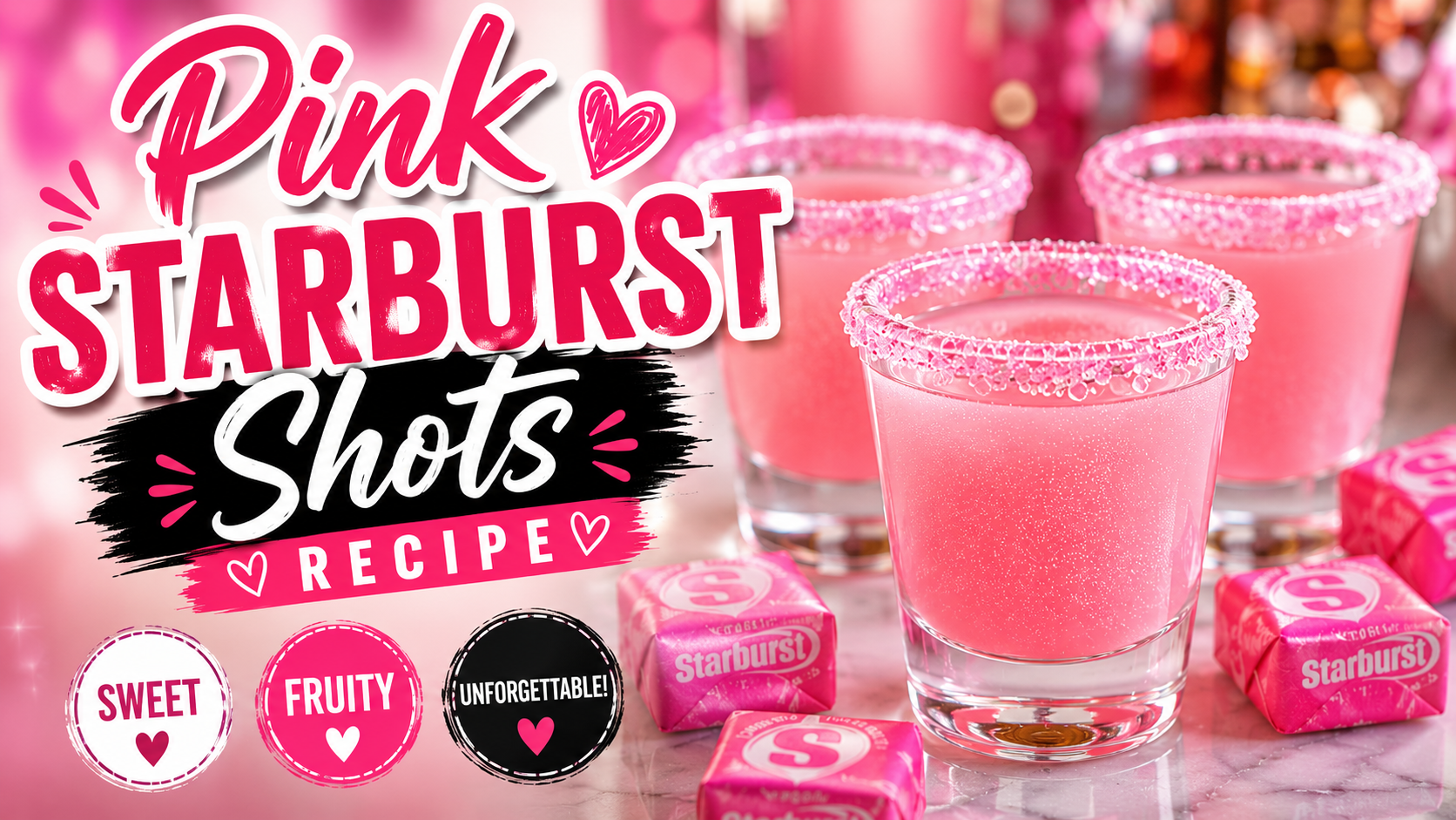 Pink Starburst Shots Recipe