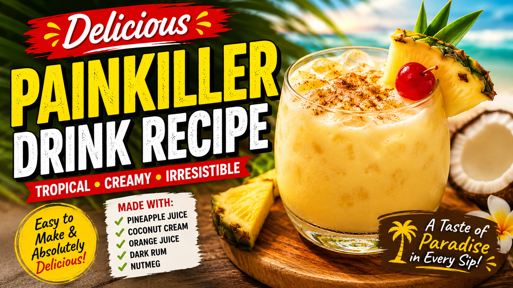 Delicious Painkiller Drink Recipe