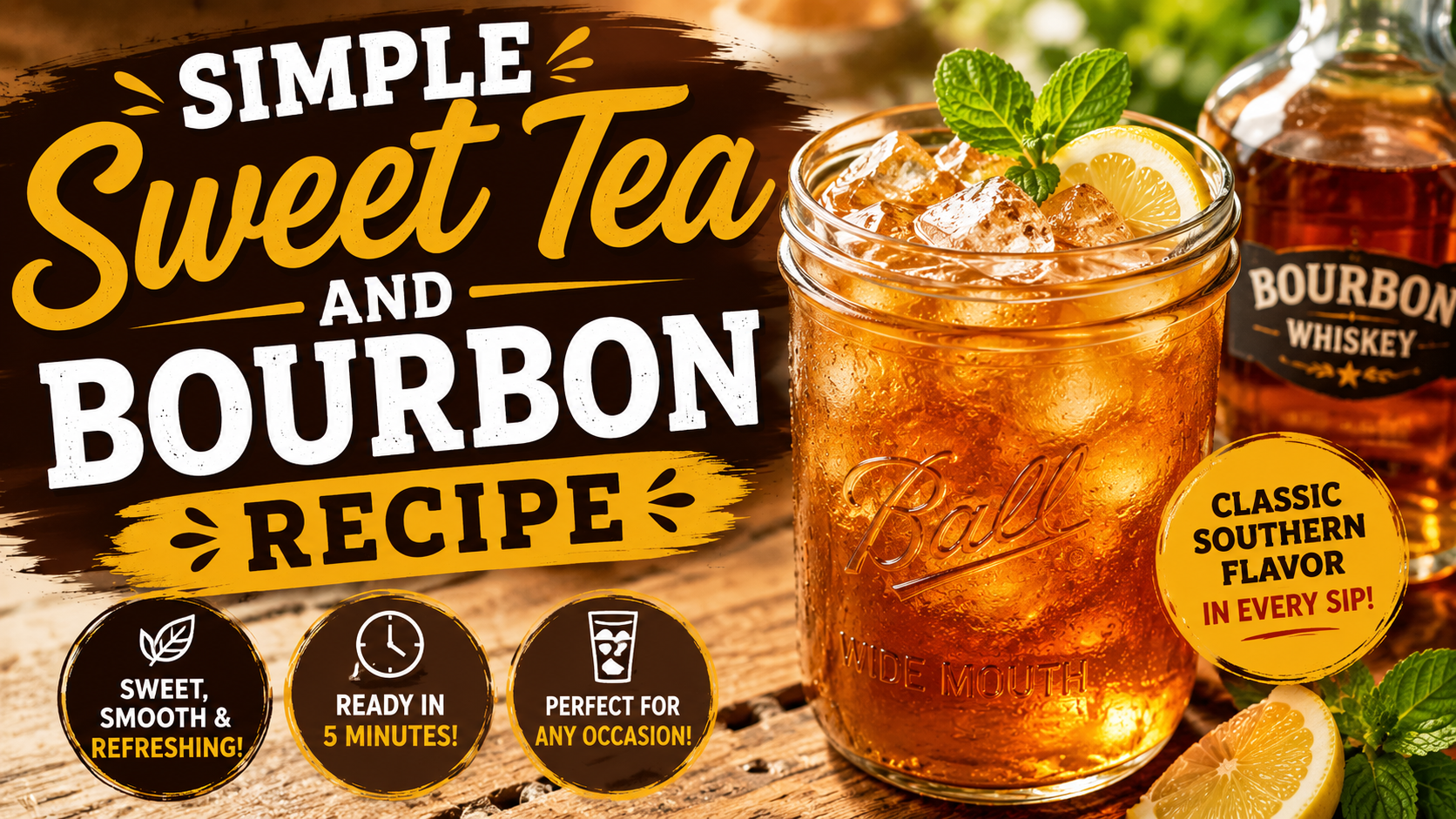Simple Sweet Tea and Bourbon Recipe