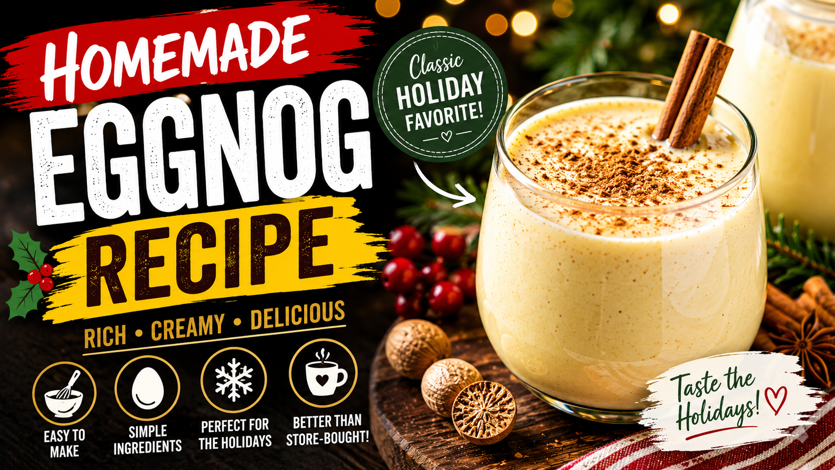 Homemade Eggnog recipe