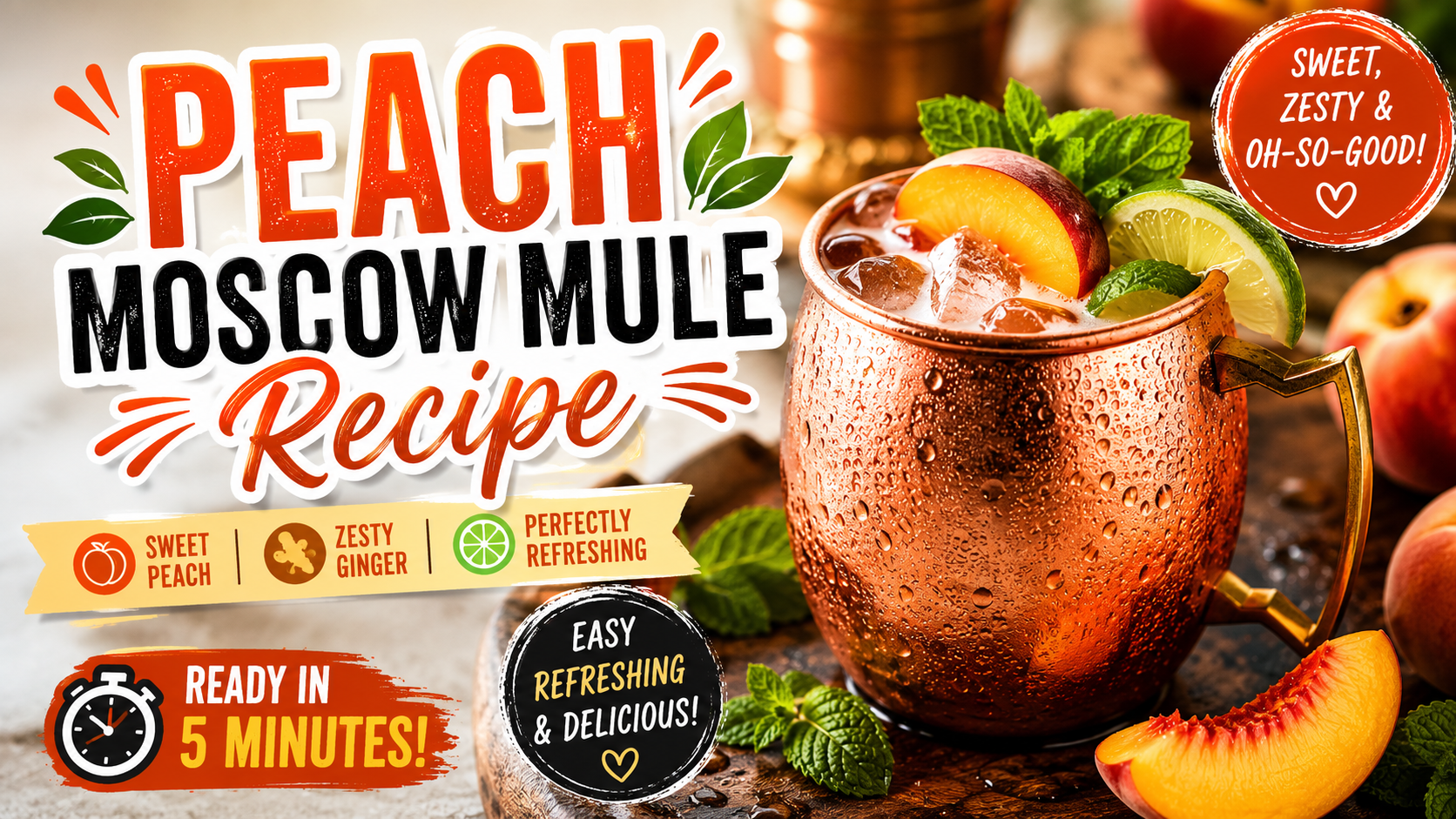 Peach Moscow Mule Recipe