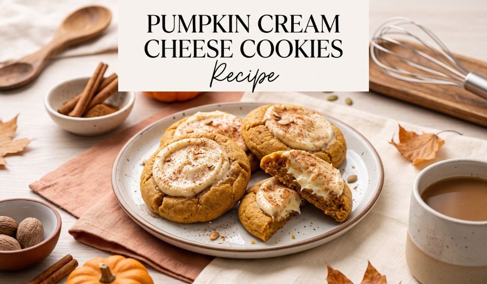 Pumpkin Cream Cheese Cookies Recipe: Soft, Creamy & Irresistible