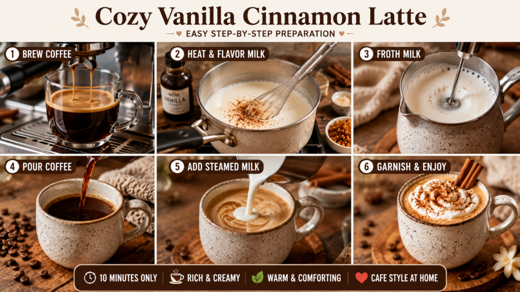Cozy Vanilla Cinnamon Latte