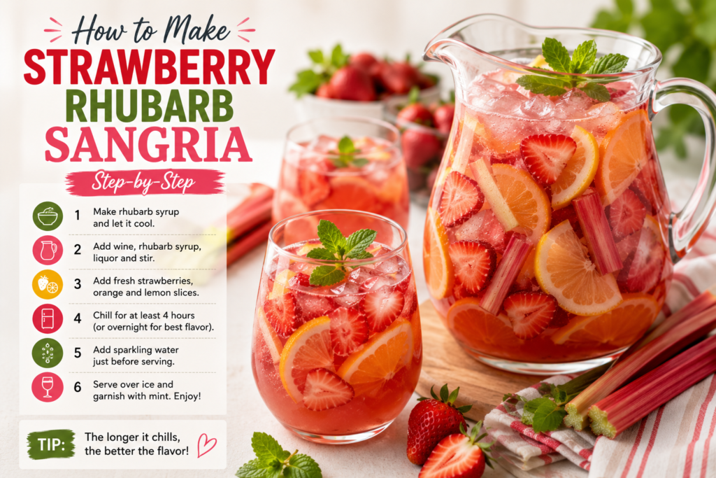 Strawberry Rhubarb Sangria Recipe