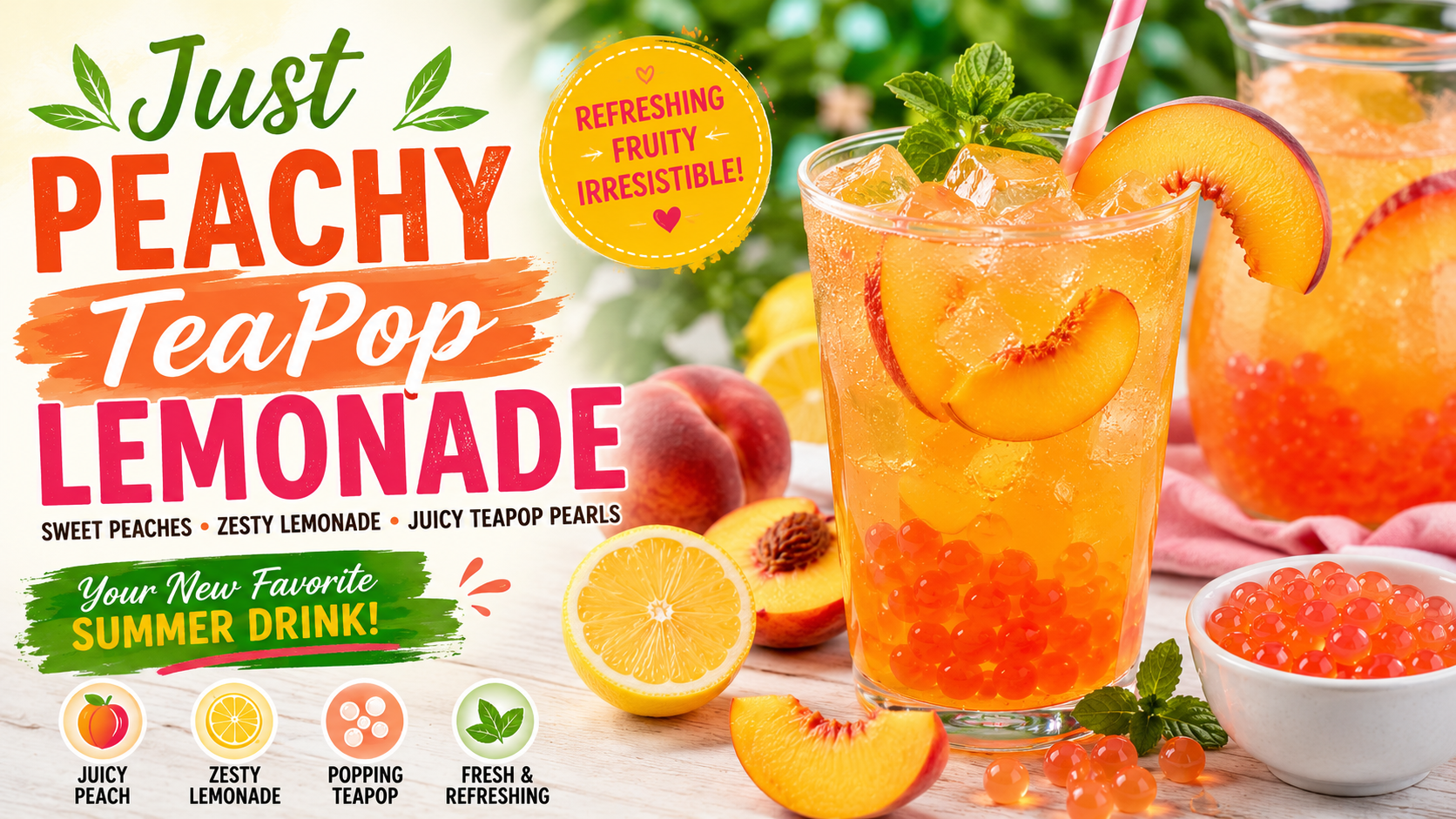 Just Peachy TeaPop Lemonade Recipe