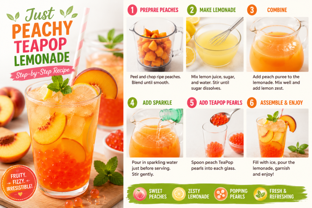 Make Just Peachy TeaPop Lemonade