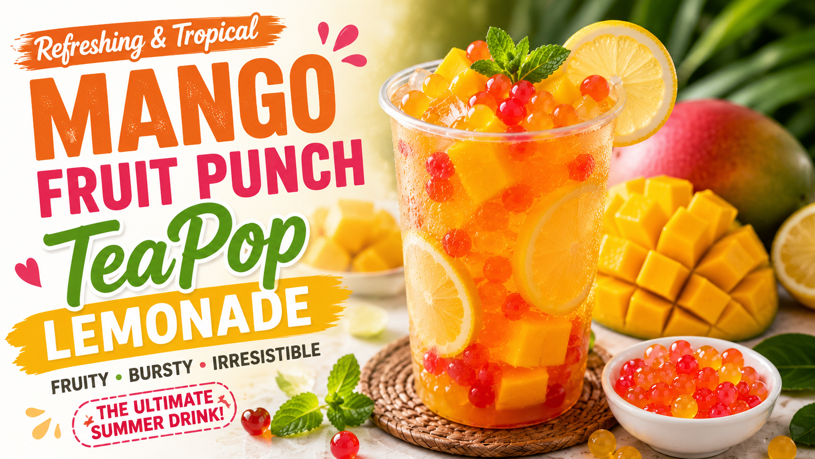 Mango Fruit Punch TeaPop Lemonade Recipe