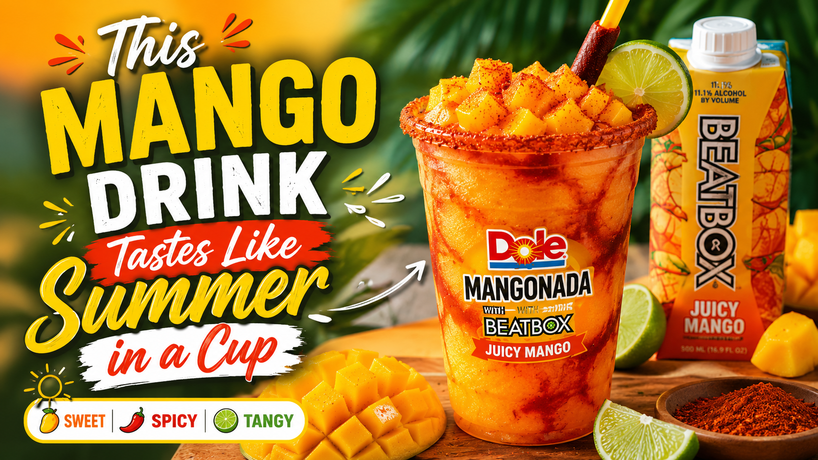 Dole Mangonada with BeatBox Juicy Mango Recipe