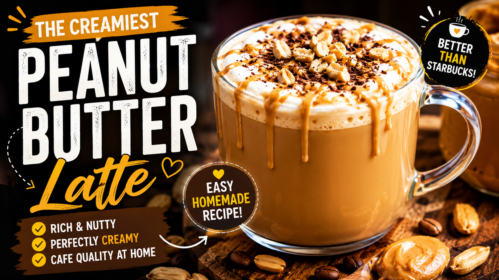 Peanut Butter Latte: The Creamiest Homemade Coffee Recipe