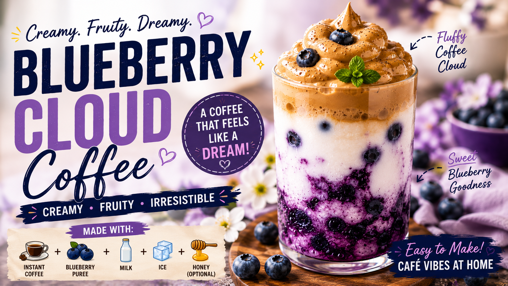 Blueberry Cloud Coffee Recipe