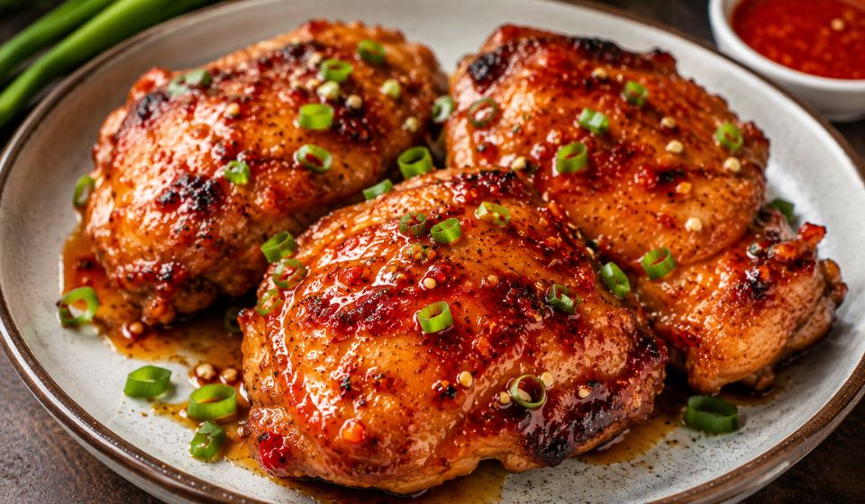 Sweet Chili Glazed Chicken Thighs – Air Fryer Recipe