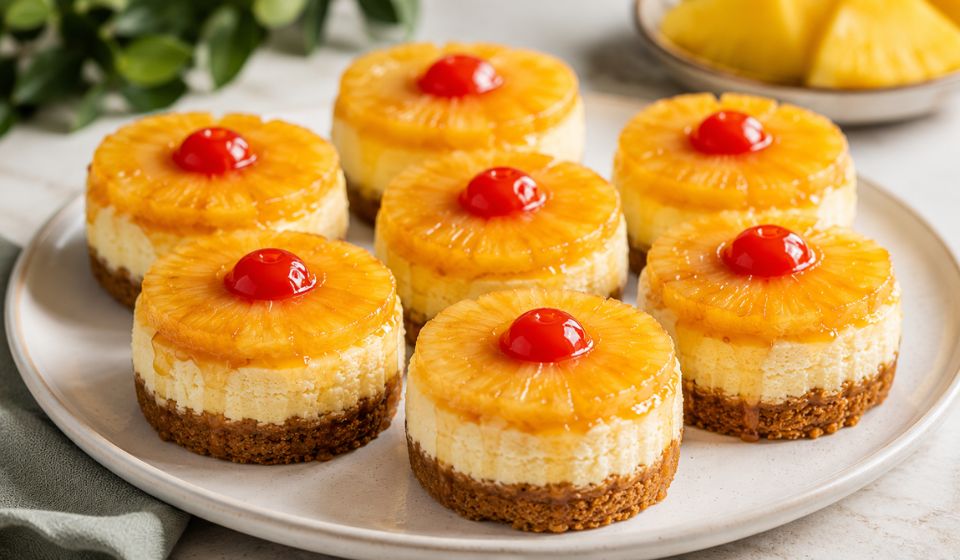 The Best Mini Pineapple Upside-Down Cheesecake Recipe