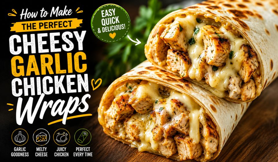 How to Make the Perfect Cheesy Garlic Chicken Wraps at Home?