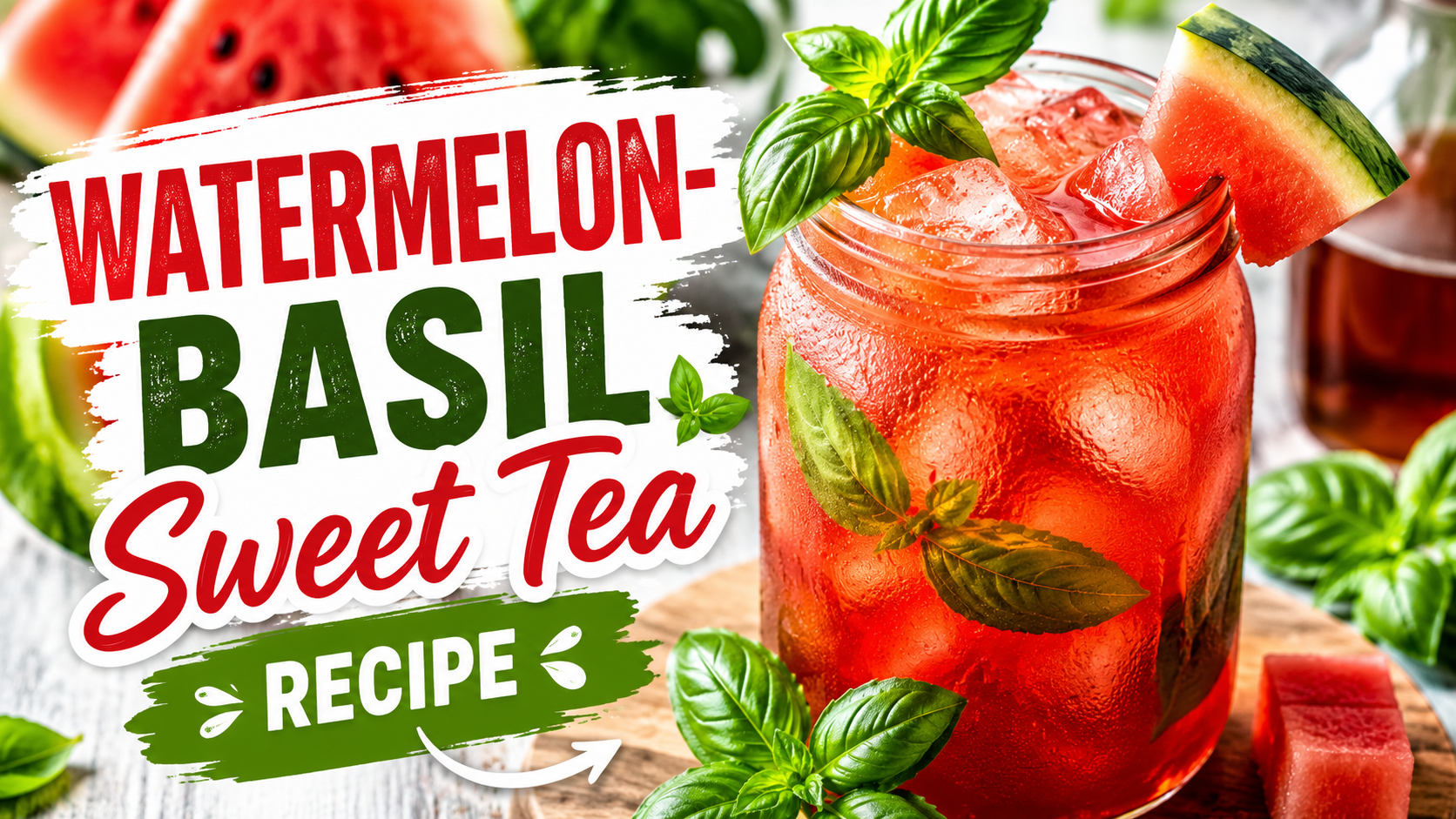 Watermelon-Basil Sweet Tea Recipe – The Most Refreshing Summer Drink You’ll Make