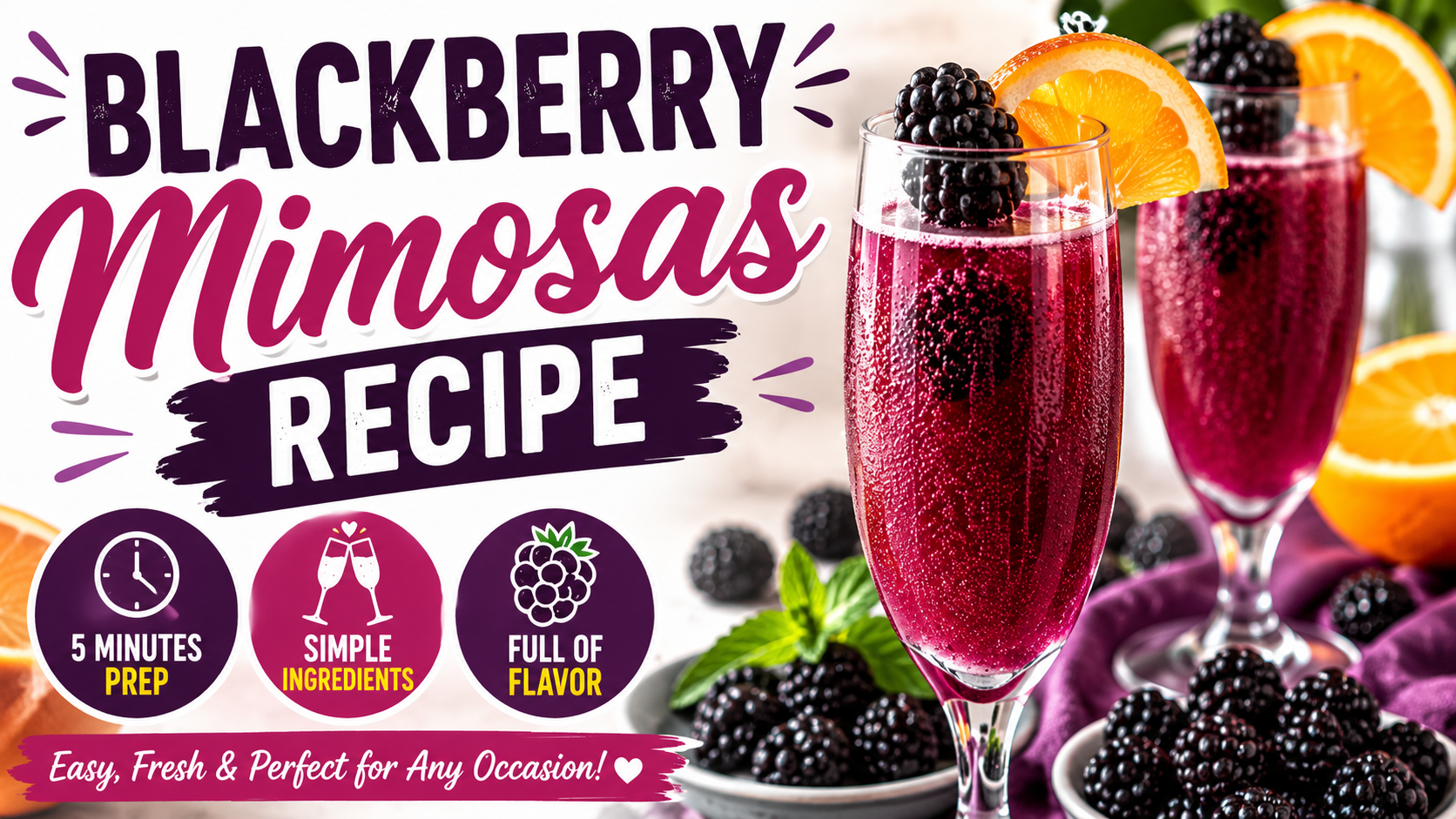 Blackberry Mimosas Recipe