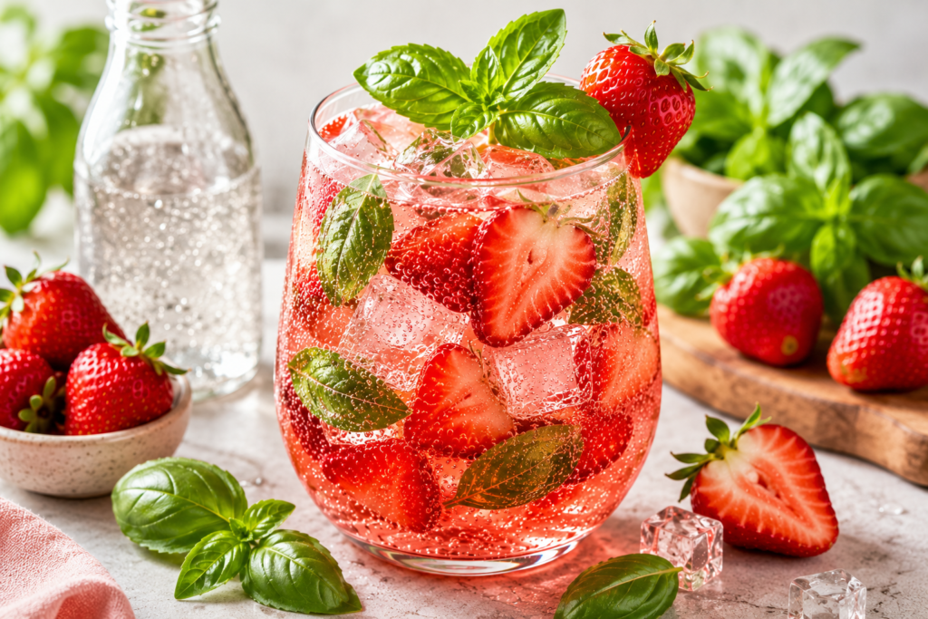 Strawberry Basil Spritz