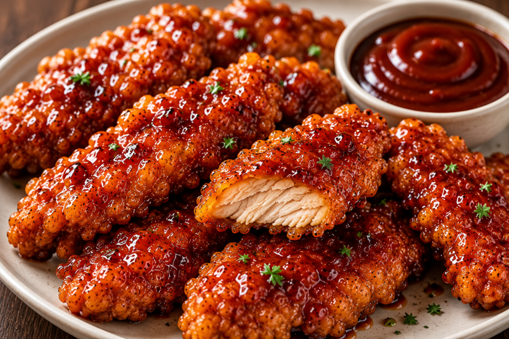 Crispy Honey BBQ Chicken