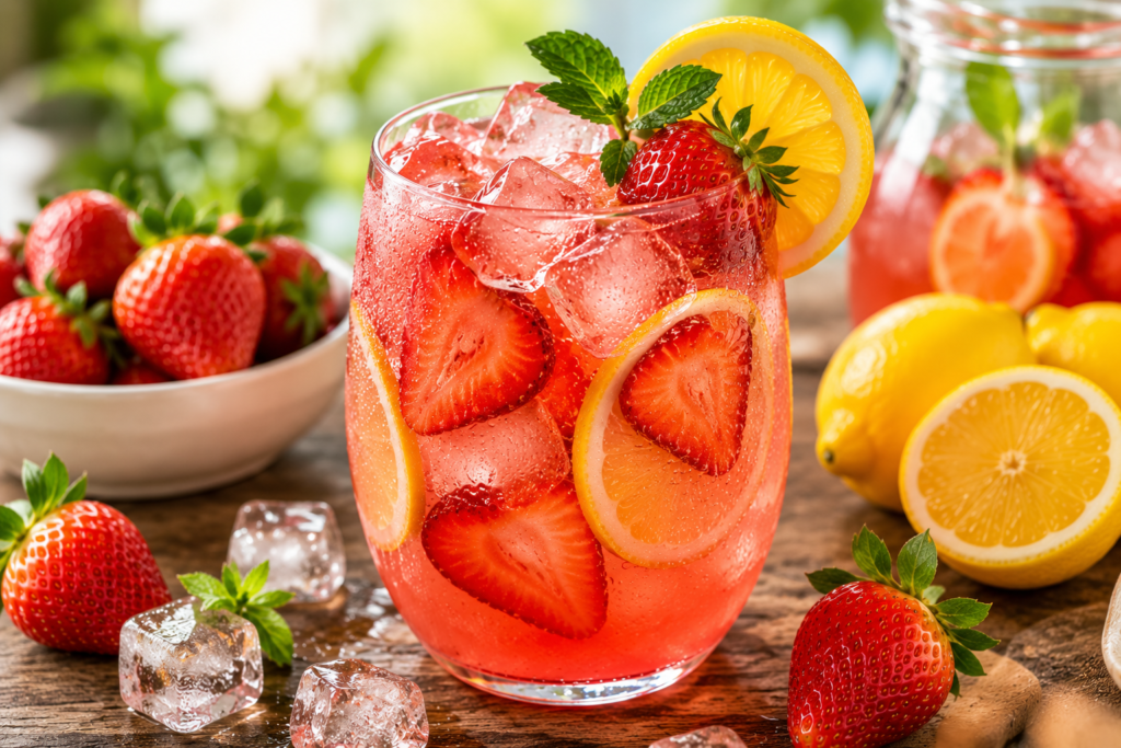 Strawberry Lemonade Mocktail
