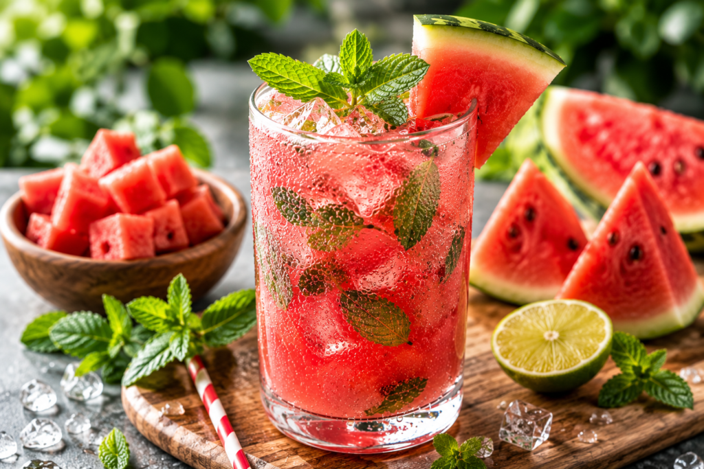 Watermelon Mint Mocktail