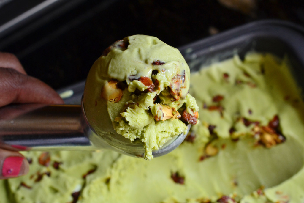 Matcha Pistachio Ice Cream Crunch