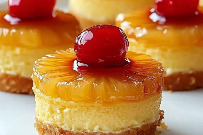 The Best Mini Pineapple Upside-Down Cheesecake Recipe