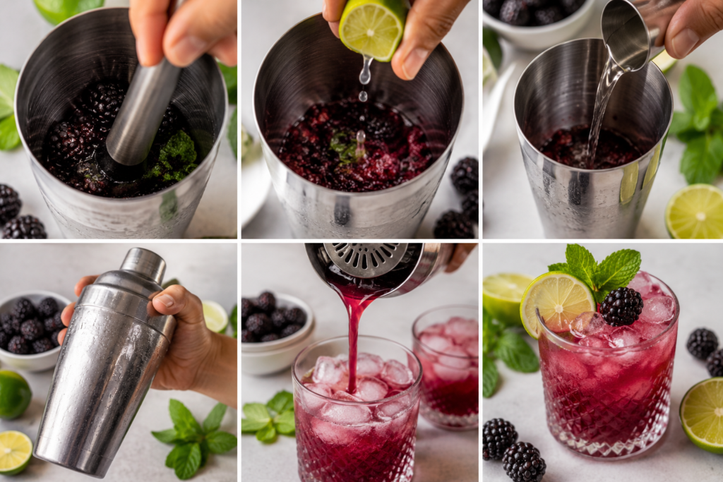 Delicious Blackberry Lime Refresher Cocktail Recipe
