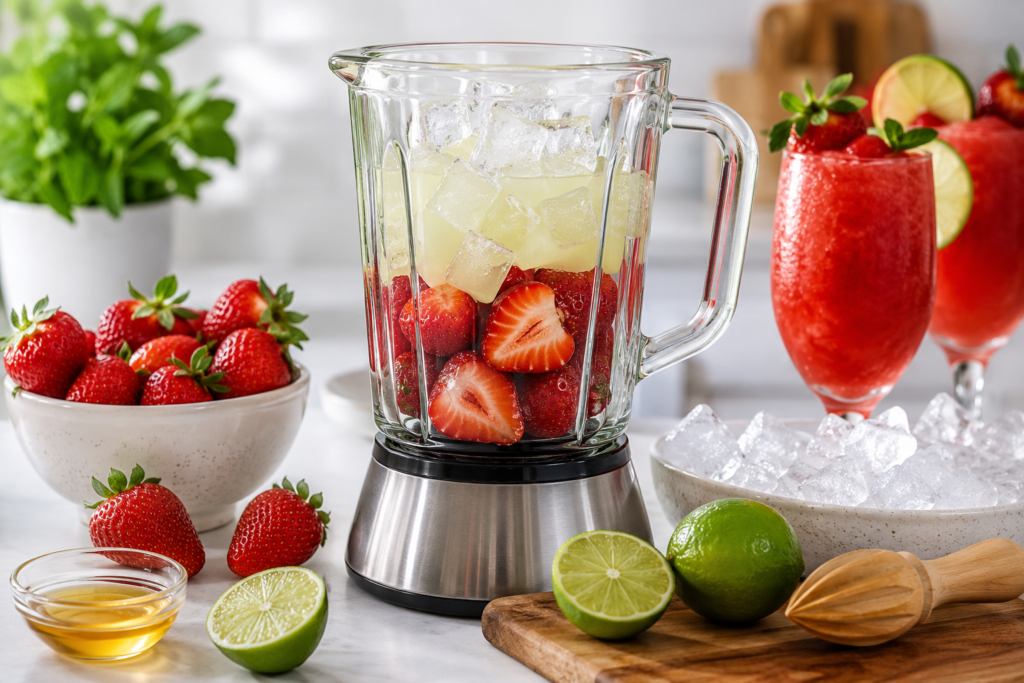 Delicious Virgin Strawberry Daiquiri Recipe