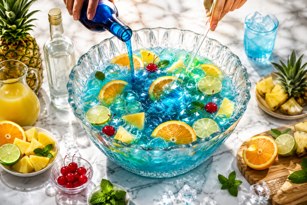 Blue Lagoon Tropical Rum Punch Recipe