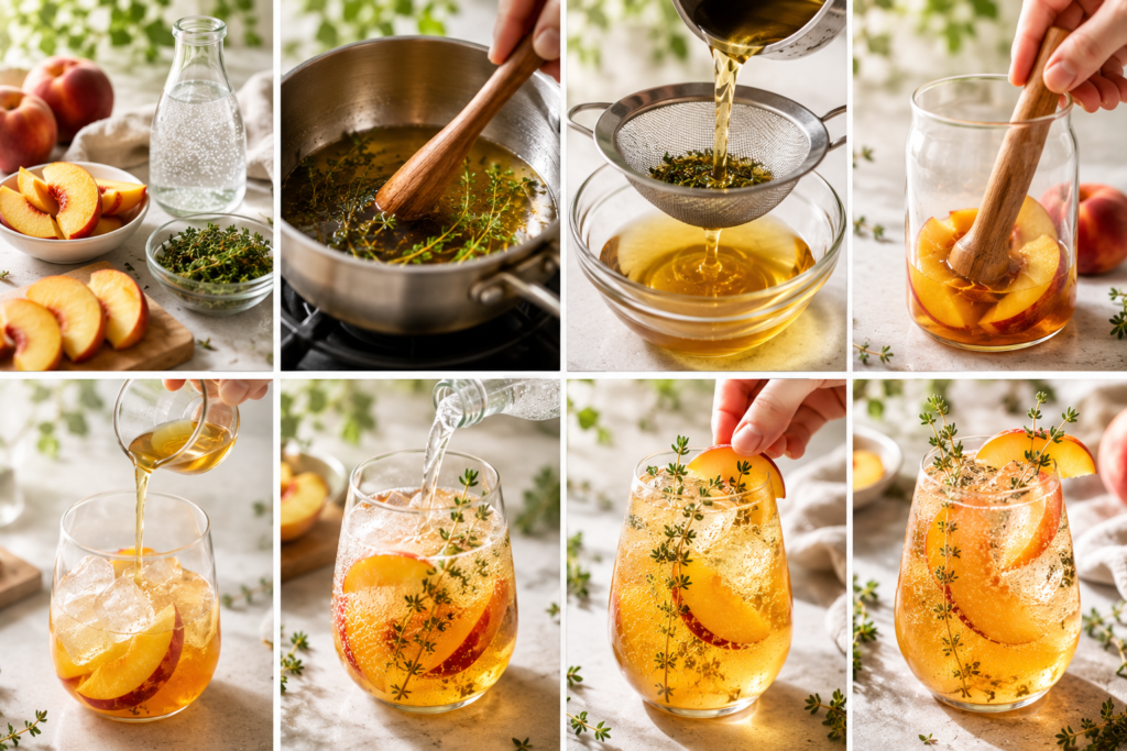 Sparkling Peach And Thyme 