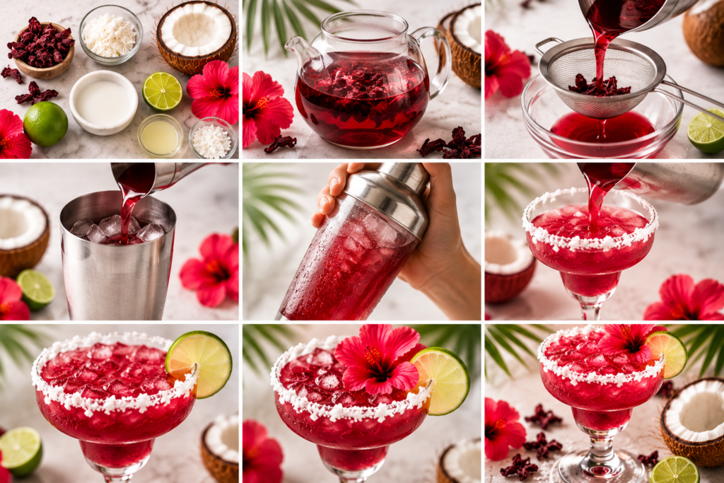 Hibiscus Coconut Margarita Recipe