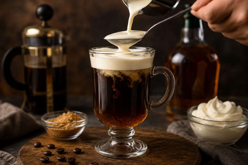 Irish Coffee with Irish Whiskey Recipe