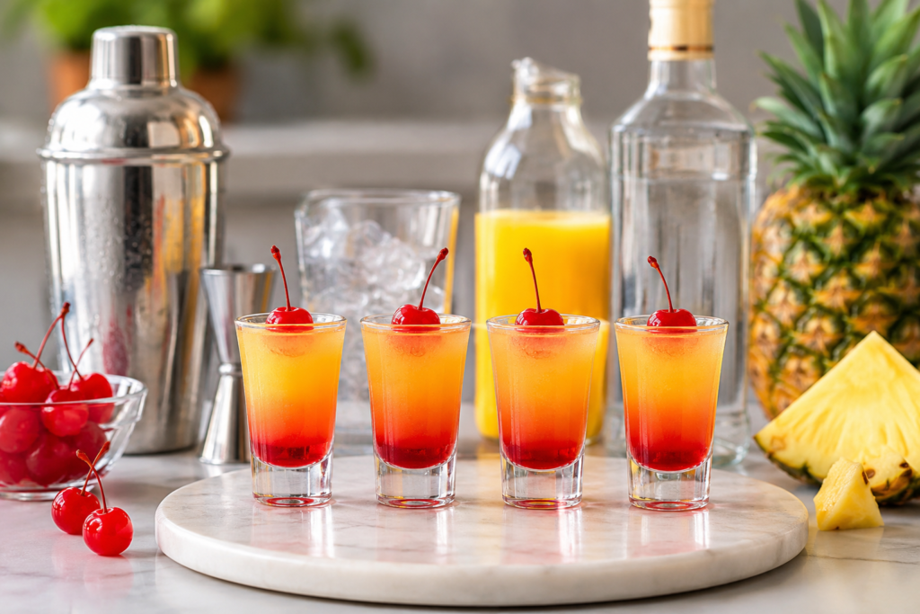 Pineapple Upside Down Cake Shots Recipe