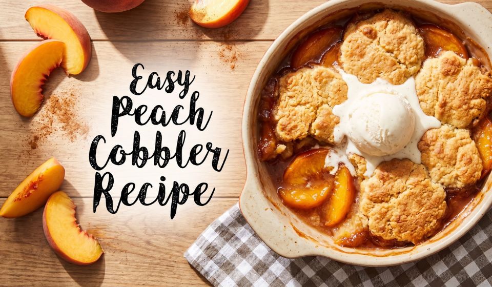 Easy Peach Cobbler Recipe: The Best Homemade Dessert