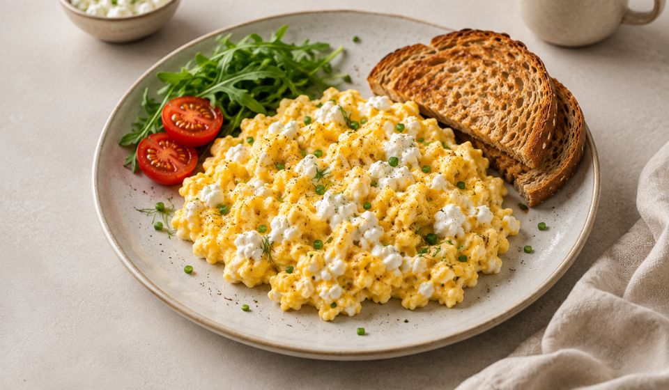 Cottage Cheese Scrambled Eggs Recipe Is a High-Protein Breakfast Favorite