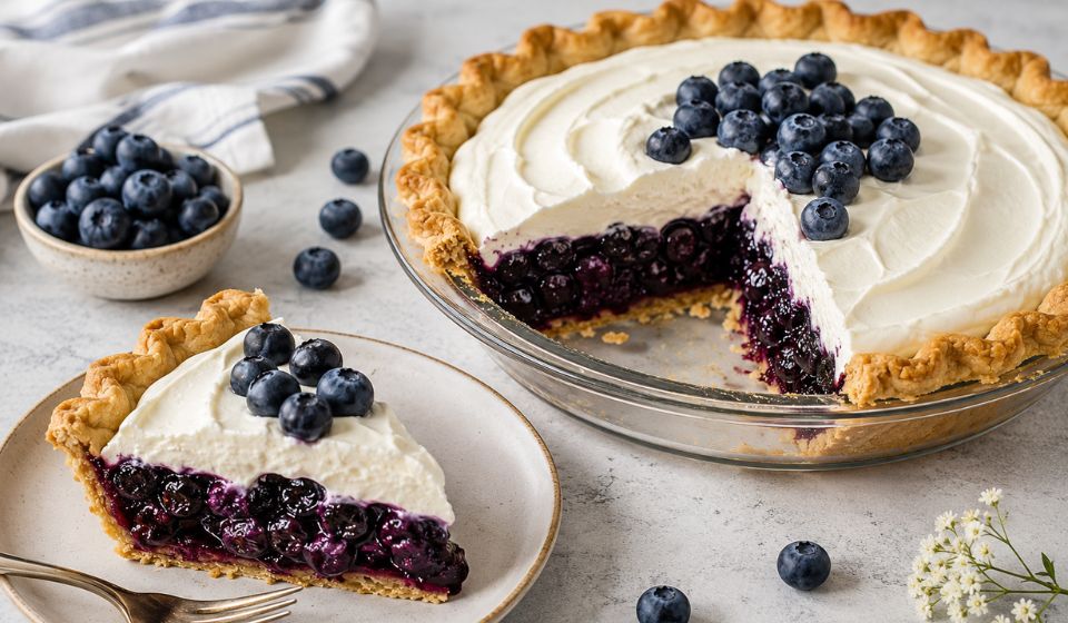 Secret to the Perfect Blueberry Sour Cream Pie