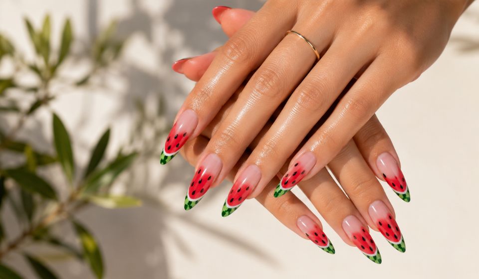 5 Cute Watermelon Nail Ideas for a Fresh Summer Look