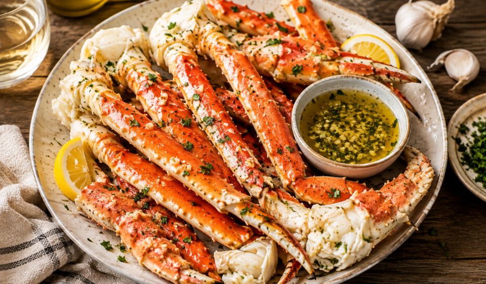 Steamed Crab Legs With Garlic Butter Sauce Recipe