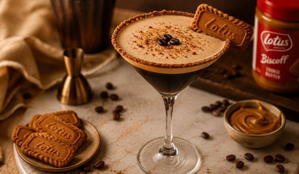 Rich, Creamy Biscoff Cookie Butter Espresso Martini You’ll Love