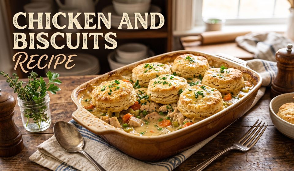 Chicken and Biscuits Recipe – The Ultimate Comfort Food You’ll Make Again and Again