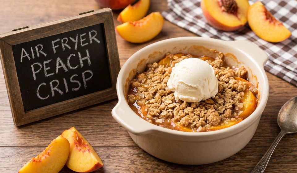 Air Fryer Peach Crisp: Easy, Juicy & Crispy Dessert Recipe