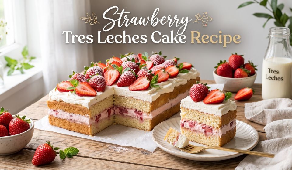 Strawberry Tres Leches Cake Recipe: The Easiest Homemade Dessert You’ll Ever Make