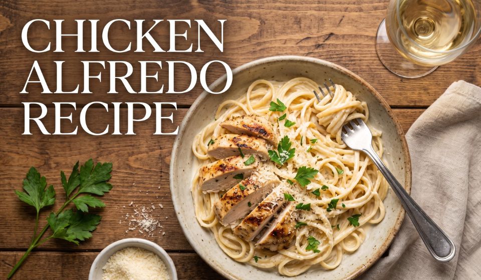 Chicken Alfredo Recipe: Creamy, Easy & Delicious Dinner in 30 Minutes