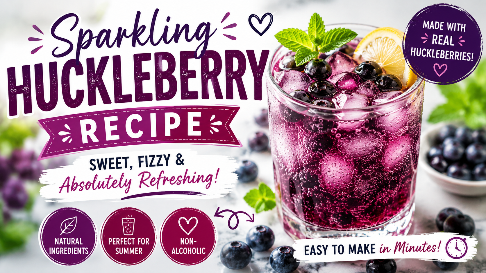 Sparkling Huckleberry Recipe: The Best Refreshing Homemade Berry Drink for Every Occasion