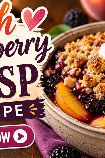 Peach Blackberry Crisp Recipe – Easy, Juicy & Irresistible