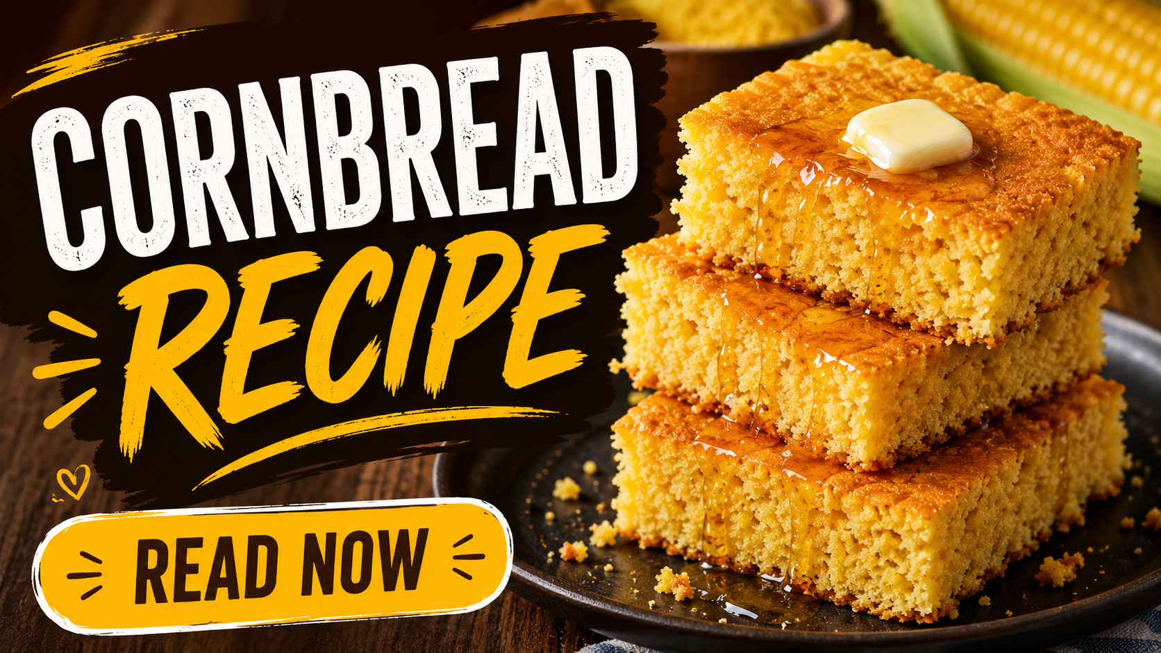 Easy Cornbread Recipe – Moist, Golden & Buttery Homemade Cornbread