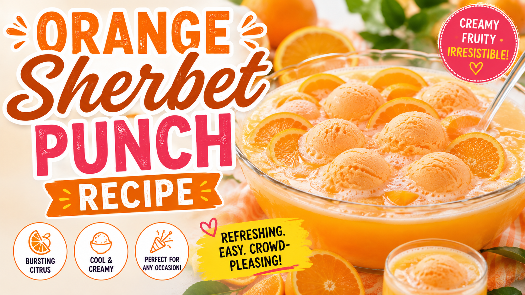 Orange Sherbet Punch Recipe – Easy Creamy Party Punch for Any Celebration